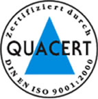 Zertifiziert druch QUACERT DIN EN ISO 9001:2000